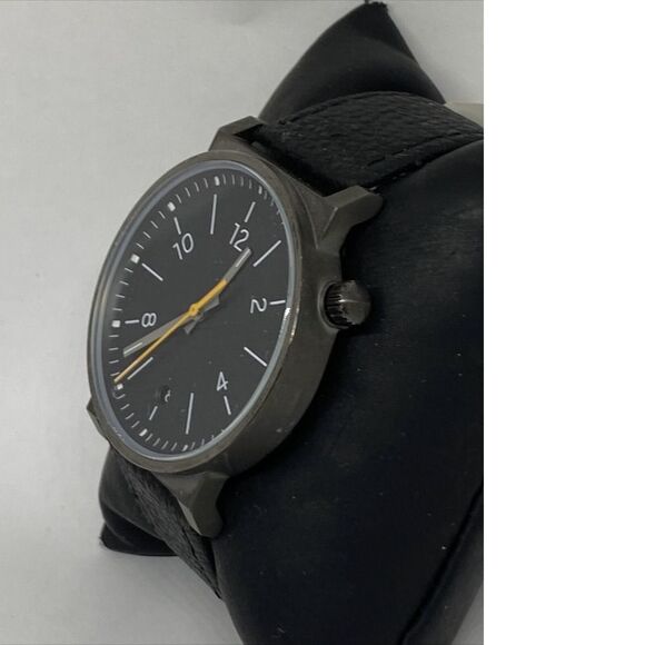 Fossil Barstow FS5508 Men's Black Leather Analog Dial Quartz Wrist Watch UC271 - Picture 4 of 12